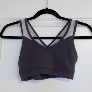 Cross backed sports bra